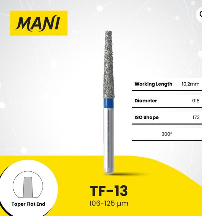 Mani Dia bur tapper flat tf 13